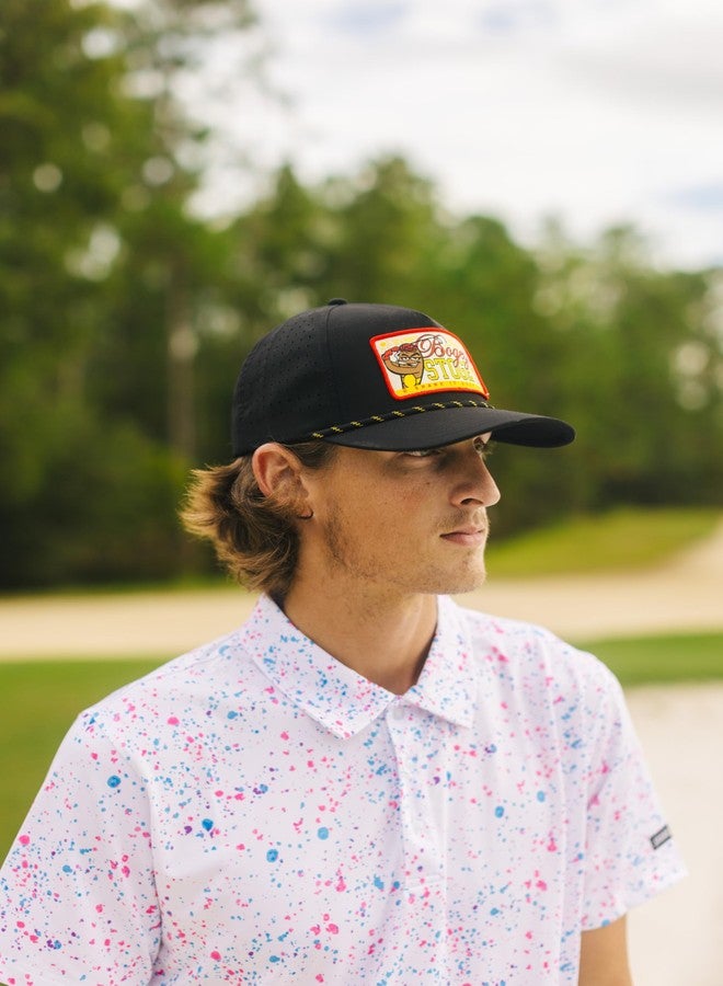 SHANKITGOLF Bogeys and Stogies Golf Hat Funny Golf Gift Adjustable Hat (Black) - Image 3