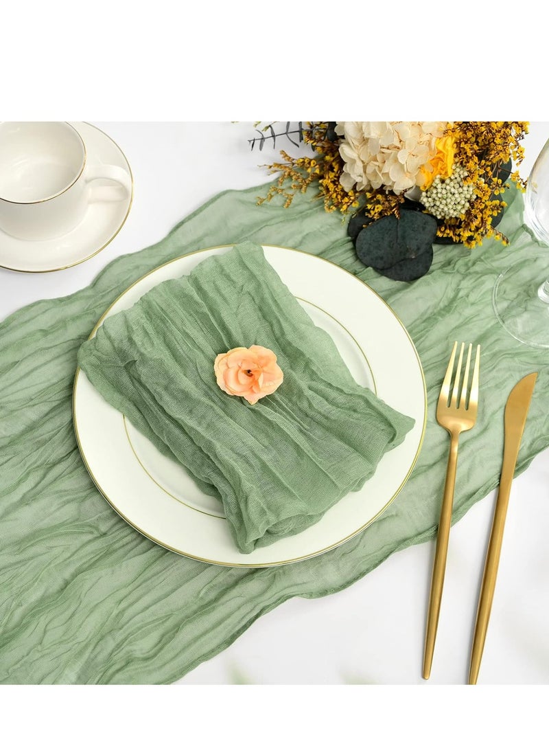 Oasisgalore 10 Pack Table Napkins Wrinkled Table Napkins Rustic Decorative Napkins for Weddings Party Dinner Table, 20 x 20 Inch  - Image 3