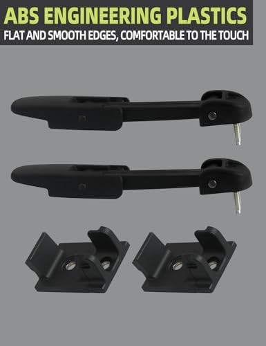 HONFQP Hood Latch with Catch Bracket 2PCS Compatible with Hummer H2 2003-2009 Accessories Parts Replaces 15097841 15186697 - Image 4