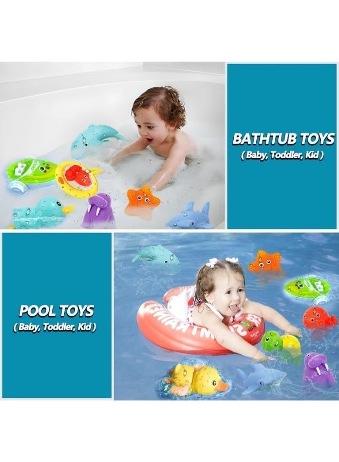 No‑Hole Wind‑Up Bath Toys Set – Ducks, Boat & Water Play Accessories - Image 3