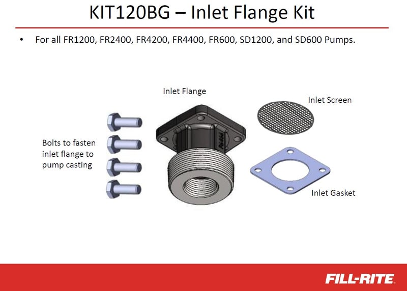 FILL RITE Fill-Rite KIT120BG Kit, Inlet Bung Small Pumps (600, 1200, 2400, 4200, 4400 Series) - Image 2
