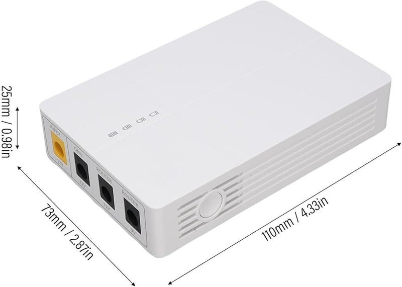 Mini UPS Backup Power Supply 6000mAh for Router Modem with DC Cable Short Circuit Protection - Image 3