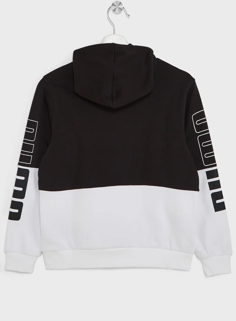 PUMA Kids Power Colorblock Hoodie Fl