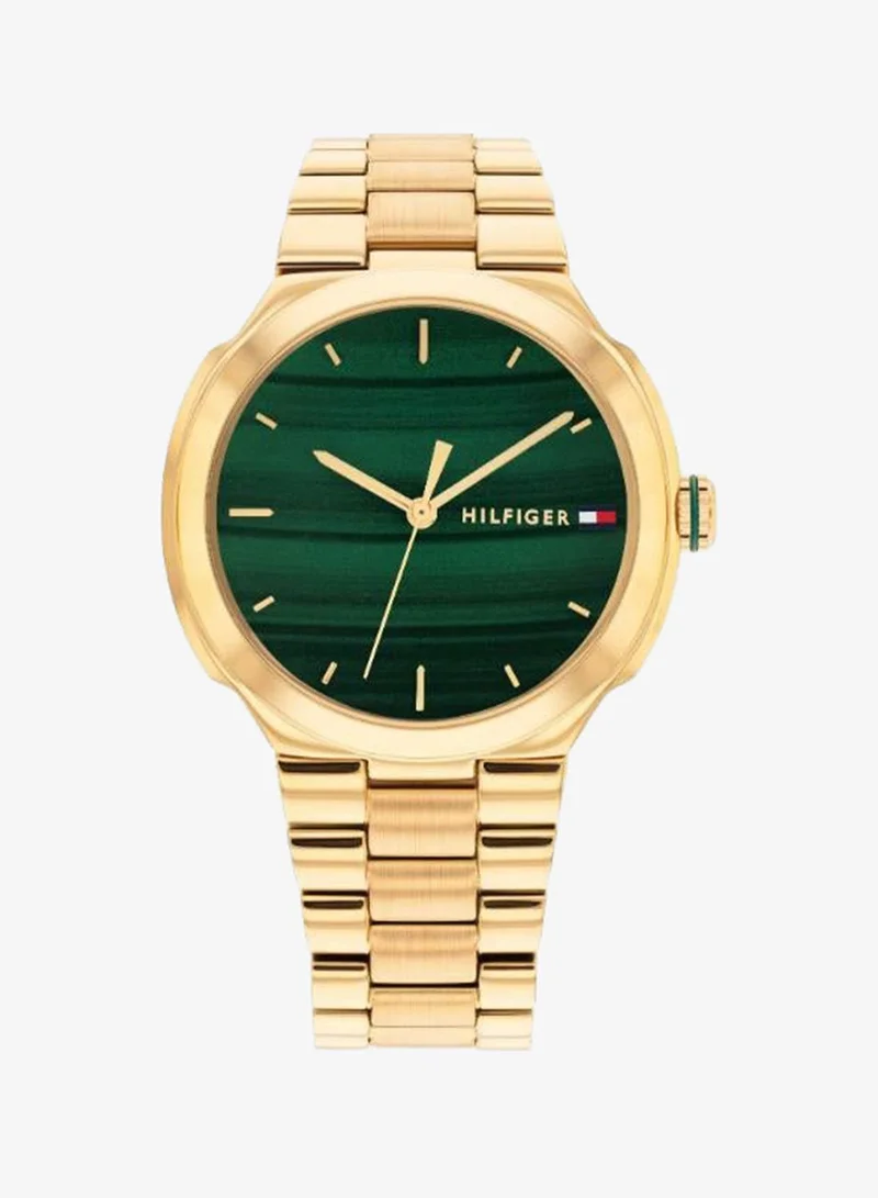 Ionic Plated Thin Gold Steel Quartz Basic Watch