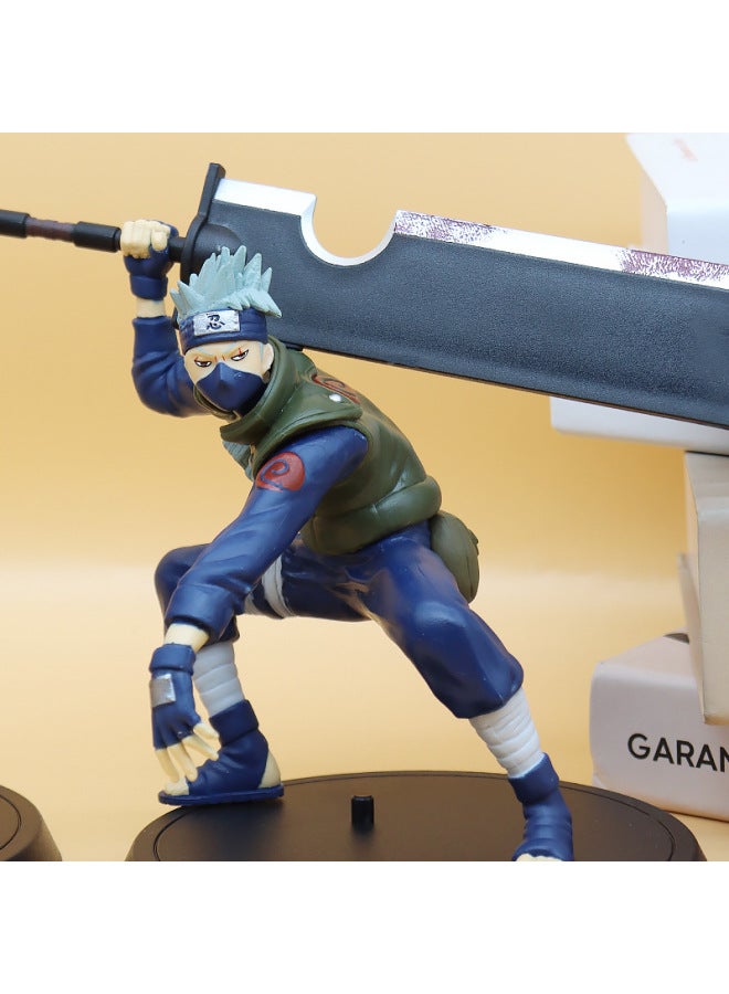 Naruto Model Broadsword Kakashi Uchiha Mustang Sasuke Naruto 4th Generation Watergate Sakura Anime Handset-Color:Four Generations Of Water Gate (bag) 24.5cm  - Image 4