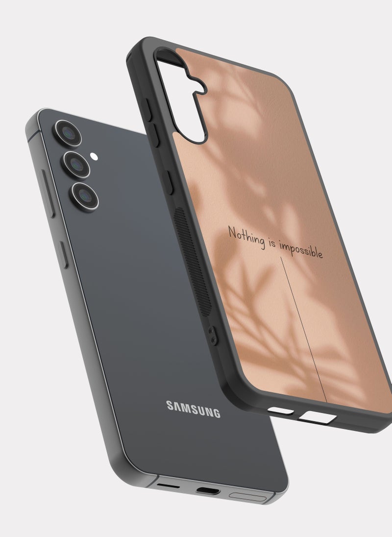 بكسلات كفر سامسونج جالكسي ايه 24 اقتباس انجليزي لا يوجد شيء مستحيل - Image 2