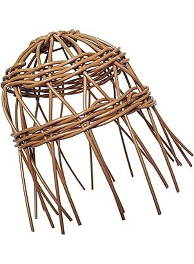 Rustic Rattan Woven Hanging Lamp Shade For Ceiling Light Indoor Living Room Bedroom - Image 1