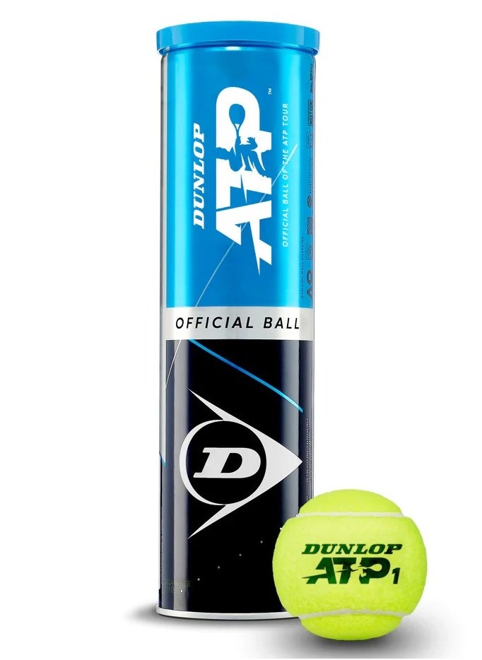DUNLOP - DUNLOP 3pc Tennis Ball ATP - for Clay, Hard Court and Grass - professional ball - Image 1