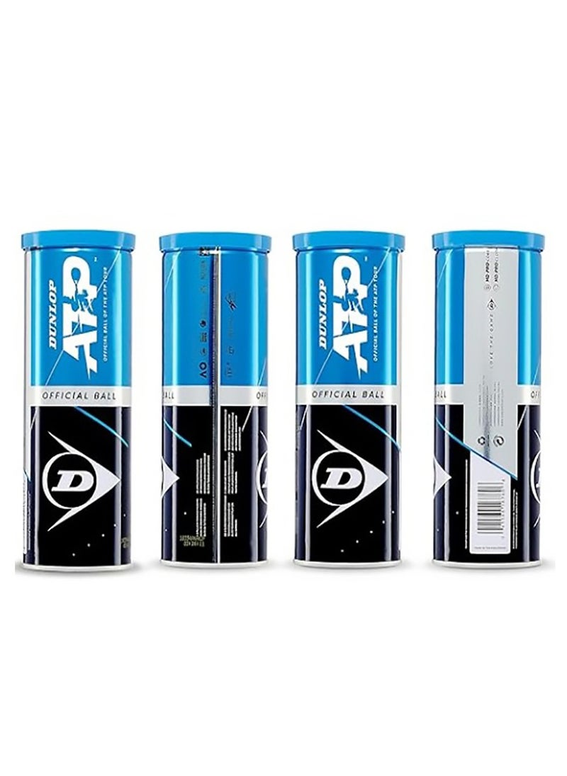 DUNLOP - DUNLOP 3pc Tennis Ball ATP - for Clay, Hard Court and Grass - professional ball - Image 1