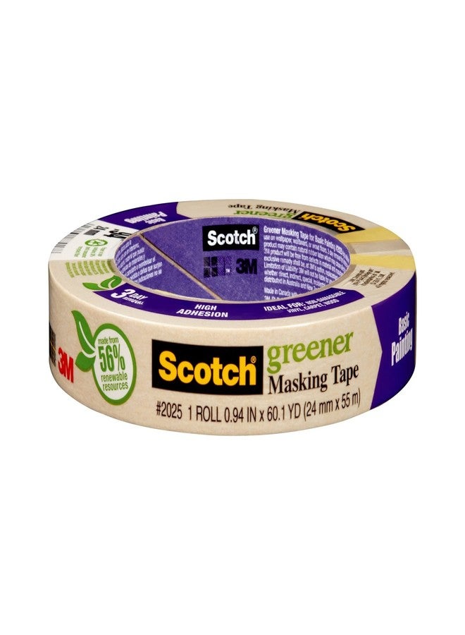 Scotch Painter's Tape 2025-48C General Use Masking Tape for Basic Painting, 1.88 inches by 60 Yards, 2025, 1 roll, 1.88" Width, Tan - Image 1