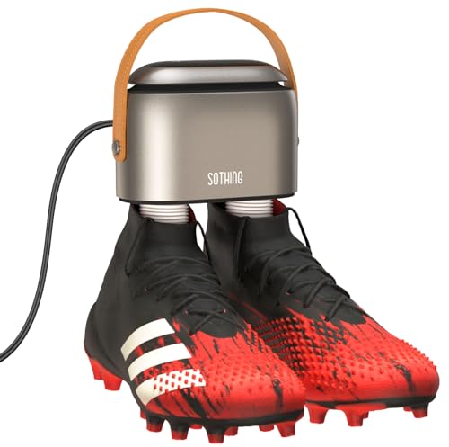 SOTHING Boot Dryer Portable Shoe Dryer for Sneakers Ozone Deodorizer Retractable Hoses 95W Rapid Drying 3 Heat Levels LED Touch Panel 19H Timer for Work Boots Soccer Cleats Gloves - Image 1