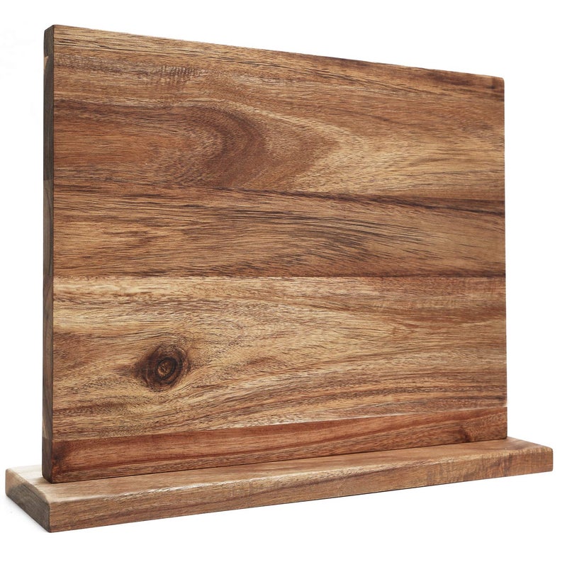 Resafy Large Magnetic Knife HolderAcacia Wooden Magnetic Knife Block 16 X 12 InchesRack Magnetic Universal Stands with Strong Enhanced Magnets Strip Kitchen Storage Cutlery Organizer Without Knifves