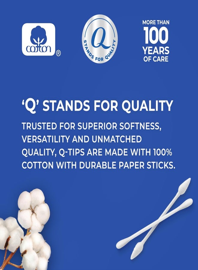 Q-tips Cotton Swabs, Variety Pack, Original, Hygiene Shield and Precision Tips for Home, First Aid and Beauty Care, Made with 100% Cotton, 1440 Count - Image 2
