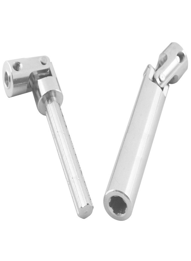 Vgoohobby 2Pcs Vgoohobby Metal Centre Transmission Shaft Drive Shaft Dogbone Compatible with Axial SCX10 SCX0016 Tamiya CC01 RC4WD D90 90028 1/10 RC Rock Crawlers Car (110mm-155mm) - Image 4