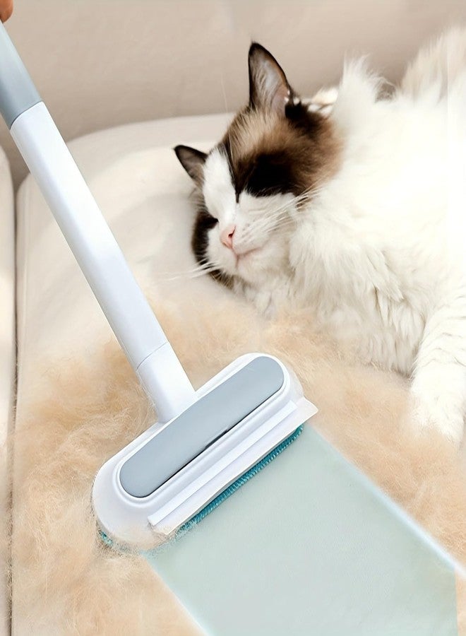 Owtemeot Pet Hair Remover for Furniture, 17.7Inch Reusable Lint Brush for Dog Cat Hair 4-in-1 Multifunctional Fur Removal Tool with Long Handle, Gentle on Couch, Carpet, Car Seat, Bedding and Clothes, 2-Pack - Image 2