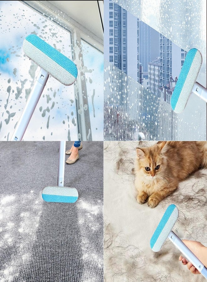 Owtemeot Pet Hair Remover for Furniture, 17.7Inch Reusable Lint Brush for Dog Cat Hair 4-in-1 Multifunctional Fur Removal Tool with Long Handle, Gentle on Couch, Carpet, Car Seat, Bedding and Clothes, 2-Pack - Image 4