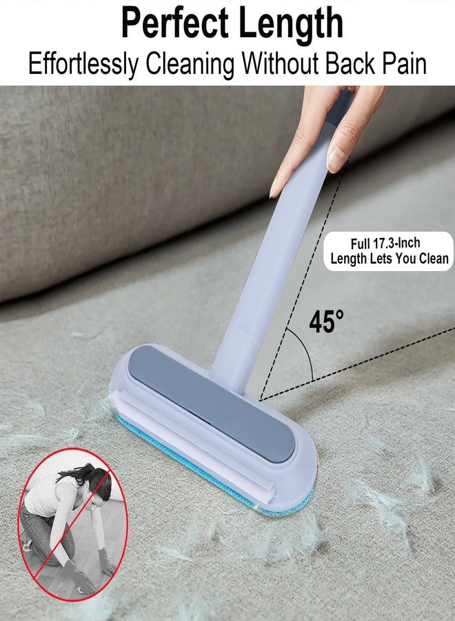 Owtemeot Pet Hair Remover for Furniture, 17.7Inch Reusable Lint Brush for Dog Cat Hair 4-in-1 Multifunctional Fur Removal Tool with Long Handle, Gentle on Couch, Carpet, Car Seat, Bedding and Clothes, 2-Pack - Image 3