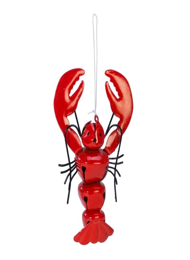 Beachcombers Lobster Jingle Bell Christmas Xmas Ornament Red - Image 1