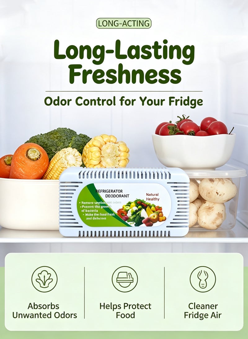 3‑Pack Refrigerator Deodorizer, Reusable Fridge Odor Eliminator, Natural Unscented Activated Charcoal Refrigerator Deodorizer for Refrigerator, Freezer, Microwave, Oven, Keep Food Fresh - Image 5