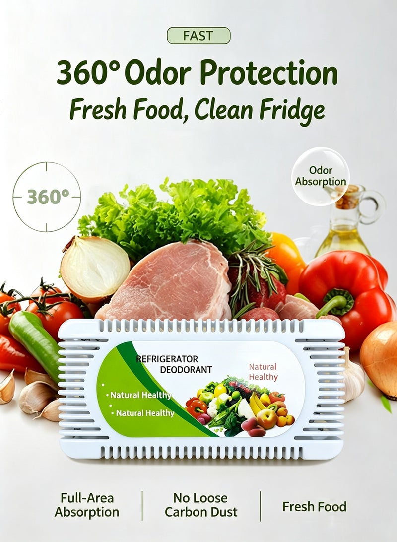 3‑Pack Refrigerator Deodorizer, Reusable Fridge Odor Eliminator, Natural Unscented Activated Charcoal Refrigerator Deodorizer for Refrigerator, Freezer, Microwave, Oven, Keep Food Fresh - Image 4