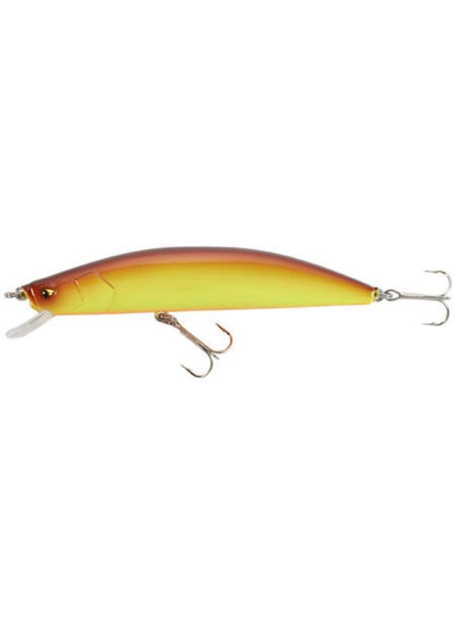 Caperlan Lure Fishing Minnow Jerkbait Plug Bait MNWFP 100 F Yellow Orange  - Image 1