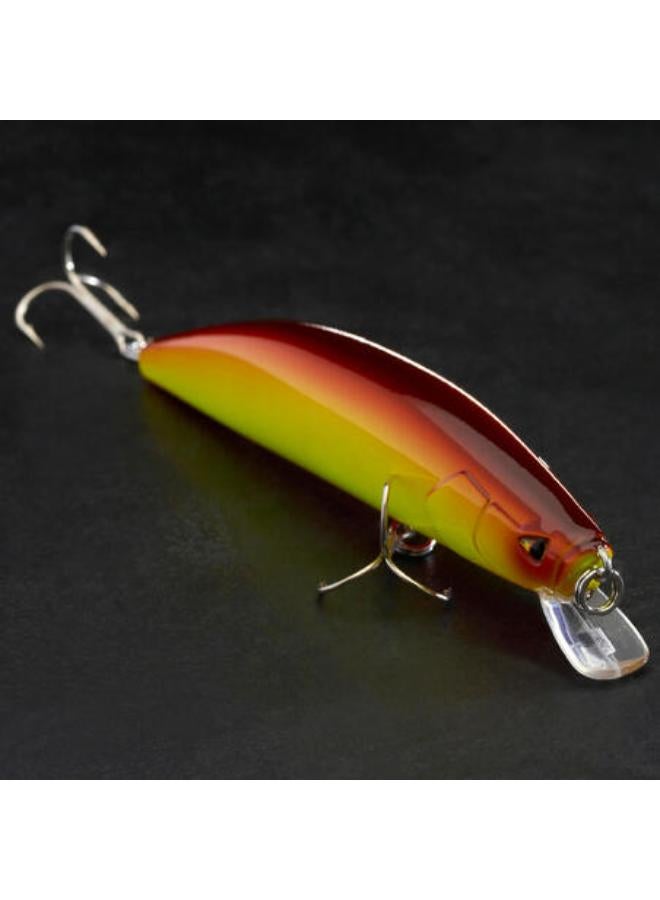 Caperlan Lure Fishing Minnow Jerkbait Plug Bait MNWFP 100 F Yellow Orange  - Image 2