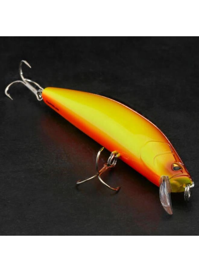 Caperlan Lure Fishing Minnow Jerkbait Plug Bait MNWFP 100 F Yellow Orange  - Image 3