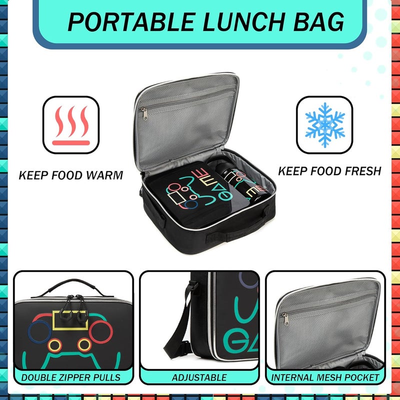 Oruiji Bento Box for Kids Lunch Box with 6 Compartments,Stainless Steel Water Bottle,Ice Pack,Birthday Gifts for Ages 3-12 Back to School Toddler Girls Boys - Image 3