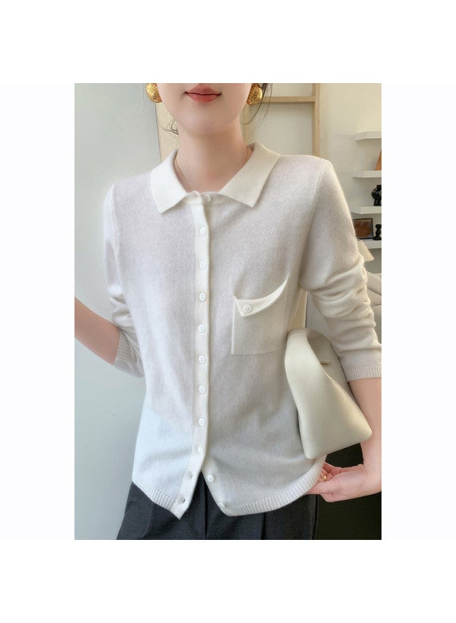 XINYANG Polo Collar Knitted Cardigan 2025 Early Autumn Sweater Shirt - Image 5