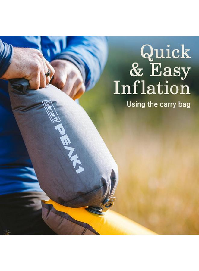 Coleman Peak1 Outdoor Inflatable Long Camping Sleeping Pad Marigold 2176622 - Image 3