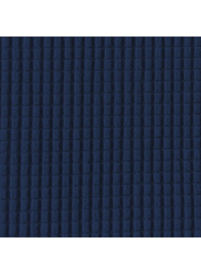 Easy-Going Easy-Going Stretch Loveseat Slipcover 1-Piece Sofa Cover Furniture Protector Couch Soft with Elastic Bottom for Kids Polyester Spandex Jacquard Fabric Small Checks (Loveseat, Navy)  - Image 4