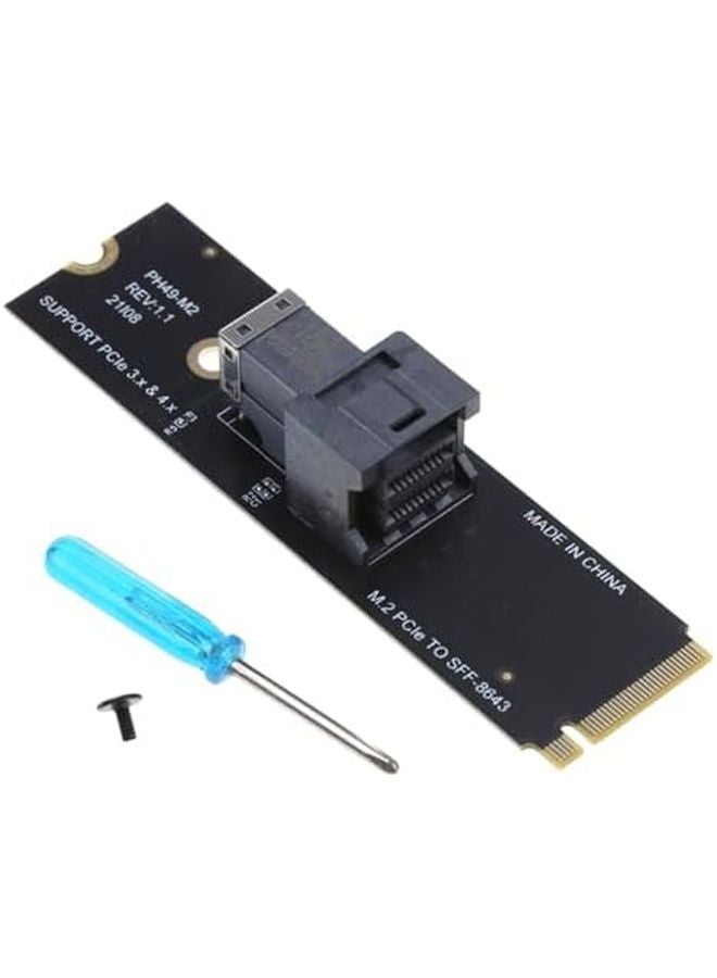 NVME Host Controller Expansion Card PCIE to SFF 8643 Hard Disk Adapter for PC Desktop - Image 4