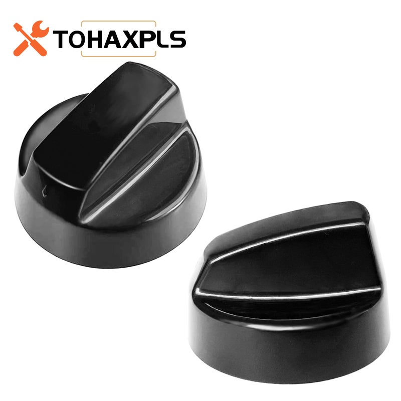 TOHAXPLS 4 Pack Universal Control Knobs Replacement with 12 Adapter Compatible Oven/Stove/Range Universal Knobs Black - Please Focus on Matching knob D-Hole Size - Image 5