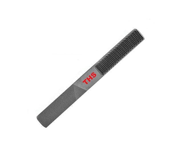 THS 4 In 1 Steel Flat Rasp File Half-round Carpentry Woodworking Hand Tool for Wood Metal Plastic (8inch/200mm) PACK OF 2 PIECES - Image 1