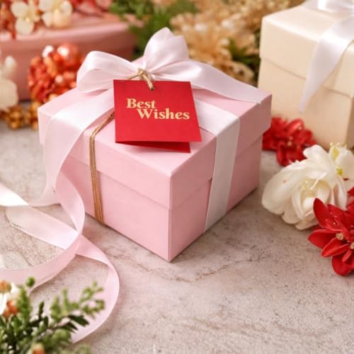 SATYAM KRAFT 20 Pcs Paper Small Traditional Printed Gift Tags for Notecards, Gifting, Birthday, Anniversary,Valentine's Day, Wedding, Engagement, Thanksgiving & Festive Wishes (Best Wishes) - Image 4