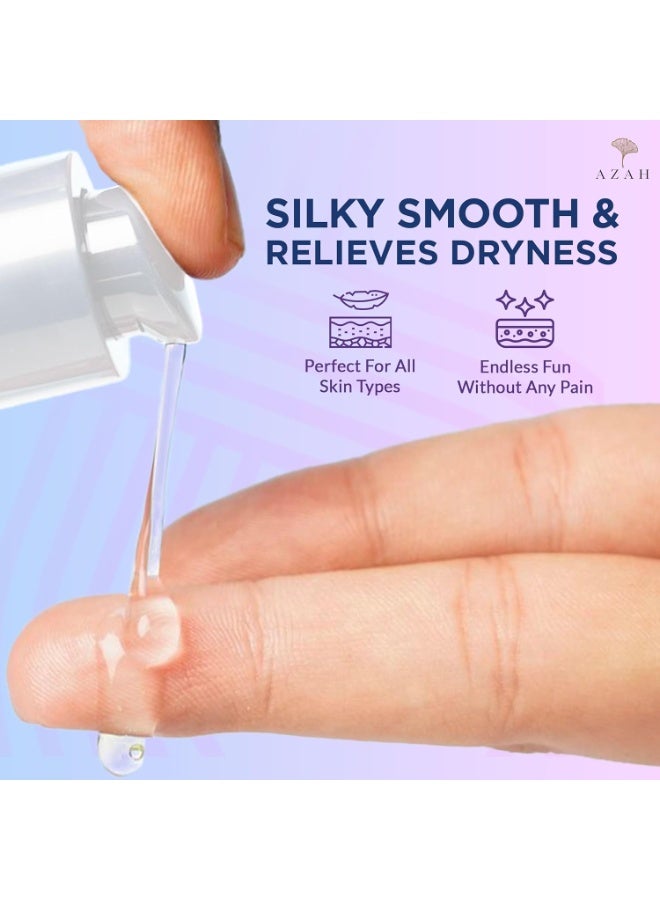 عزة جل أزاه إندليس المزلق ذو الأساس السيليكوني للرجال والنساء - 50 مل | بنكهة الزنبق | يدوم طويلاً وخالٍ من الاحتكاك | لطيف على البشرة ومتعادل الحموضة - Image 2