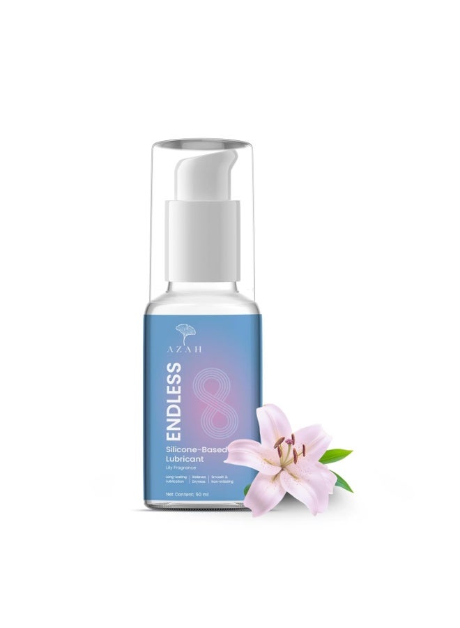 عزة جل أزاه إندليس المزلق ذو الأساس السيليكوني للرجال والنساء - 50 مل | بنكهة الزنبق | يدوم طويلاً وخالٍ من الاحتكاك | لطيف على البشرة ومتعادل الحموضة - Image 1