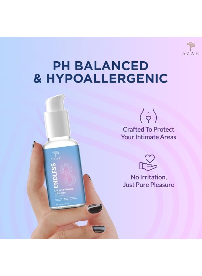 عزة جل أزاه إندليس المزلق ذو الأساس السيليكوني للرجال والنساء - 50 مل | بنكهة الزنبق | يدوم طويلاً وخالٍ من الاحتكاك | لطيف على البشرة ومتعادل الحموضة - Image 3
