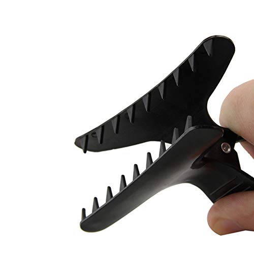 HugeStore 12 Pcs Black Butterfly Hair Clamps Hair Clips Hair Styling Sectioning Claw Hairdressing Salon Tool - Image 3