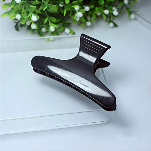 HugeStore 12 Pcs Black Butterfly Hair Clamps Hair Clips Hair Styling Sectioning Claw Hairdressing Salon Tool - Image 2