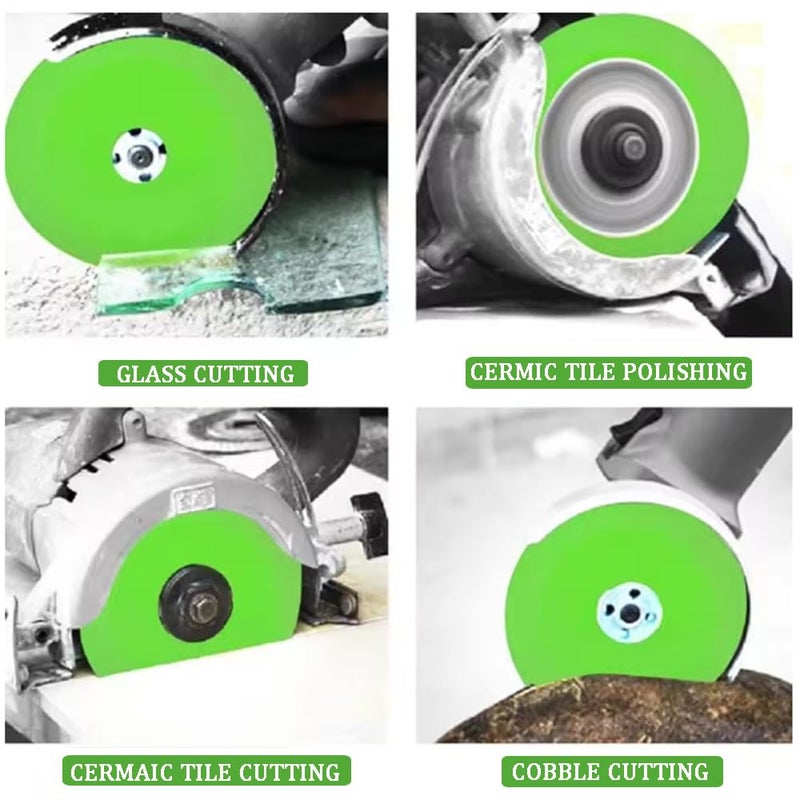 Yangtzone Glass Cutting Disc 4.5" Diamond Blade for Angle Grinder, 5pcs Ultra-Thin Glass Cutter for Bottles, Ceramic, Tile, Jade, Crystal & Wine Bottle Cutter, 7/8" Arbor Diamond Blade - Image 5