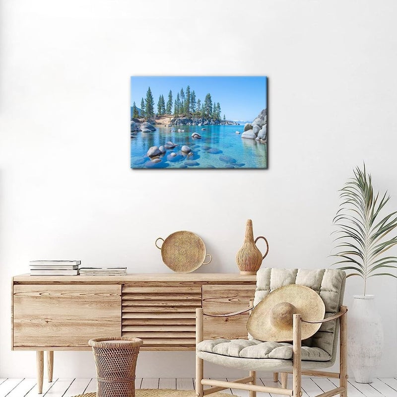 EMODA 1 Piece Canvas Wall Art Home Decor Modern Artwork03 for Living Room Bedroom Office Stretch and Framed Ready to Hang - 40x60 cm - Image 3