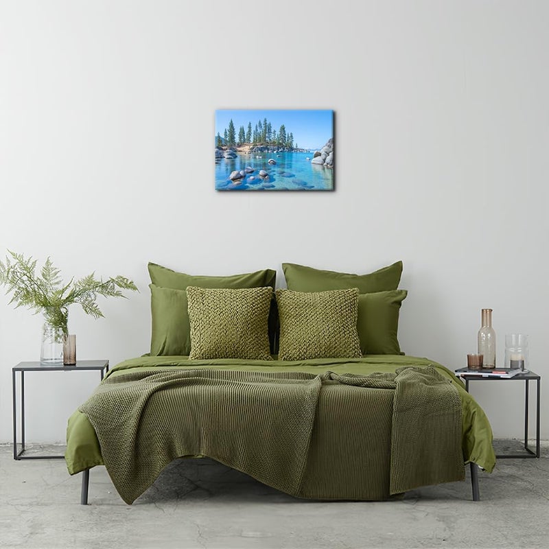 EMODA 1 Piece Canvas Wall Art Home Decor Modern Artwork03 for Living Room Bedroom Office Stretch and Framed Ready to Hang - 40x60 cm - Image 4