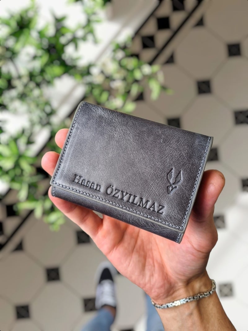 Visso Leather Visso 660 Leather Name Custom Strong Magnet Locked Accordion Fan Card Holder Wallet Men Women Bag Personalized  - Image 1