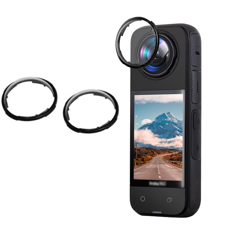 Sruim حماية عدسة زجاجية مقسّاة Insta 360 X4 بصلابة 10H، غطاء واقي للعدسة لملحقات Insta360 X4 - Image 1