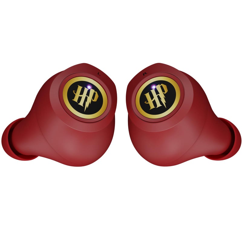 iJoy Harry Potter Gryffindor Wireless Bluetooth Earbuds with Charging Case, Built-in Mic, 30 Hr Playtime, Officially Licensed | Harry Potter Gifts for Women, Men, Teens, Kids & All Fans of Gryffindor - Image 2