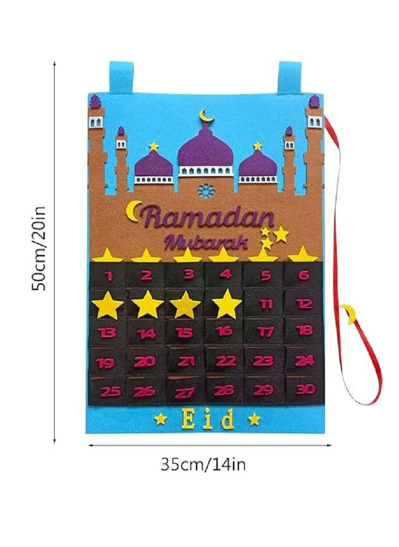Boxwoods Ramadan Mubarak Felt Calendar For Kids Count Down To Eid  - Image 2