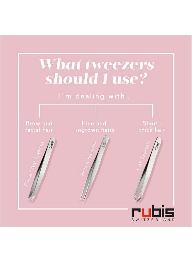 Rubis Hole Pattern Classic Stainless Steel Slanted Tweezers For Precise Eyebrows And Hair Removal, 1K111Redgold, Red Gold, The Elegance Collection,Rubis Switzerland Swiss Made World Renowned Precision - Image 4