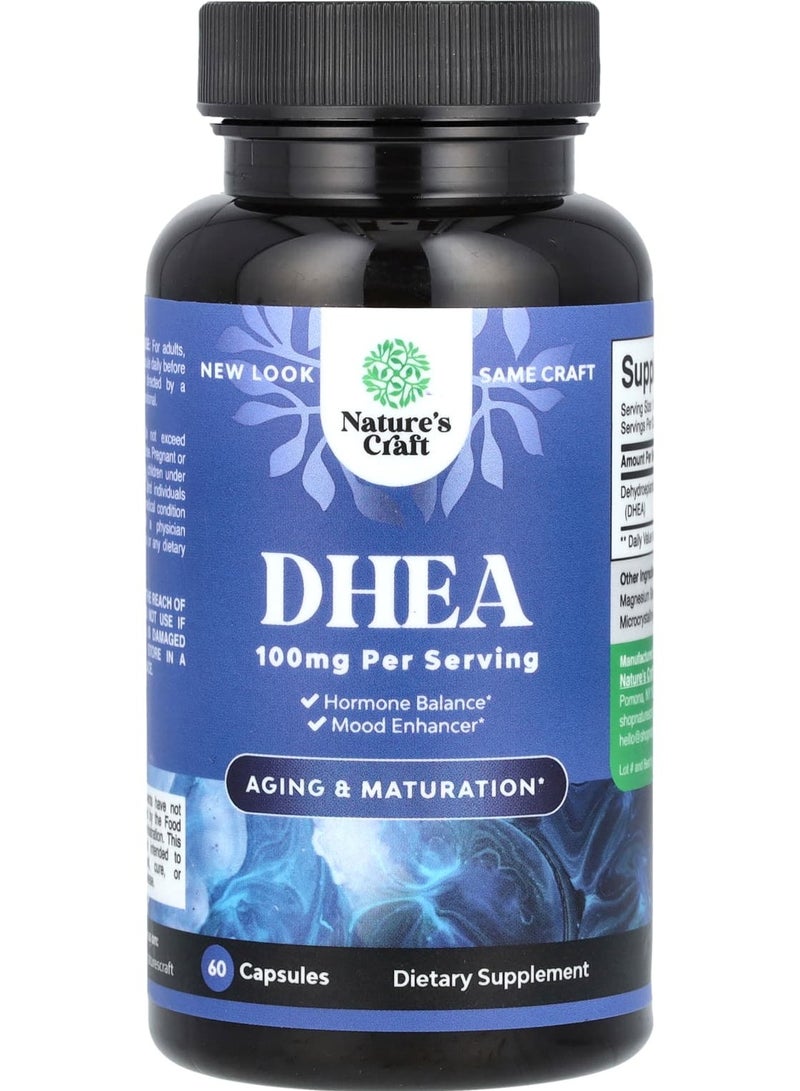 Nature's Craft دي إتش إي إيه، 100 ملغ، 60 كبسولة