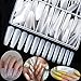 AM RONG MAGIC 600pcs Long Coffin Fake Nails - Full Cover Natural Ballerina False Nail Acrylic Nail Tips with Case, Artificial Nails10 Sizes for Nail Salons and DIY Manicure - Image 2